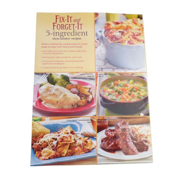 Fix It & Forget It 5 Ingredient Slow Cooker Recipe book Published 2012 - Picture 2 of 2